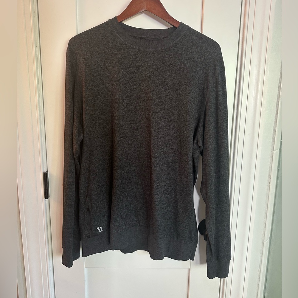 Vuori Ponto Performance Pullover Dark Gray Heather Men's Sweatshirt